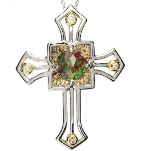 Citrine DavinChi Cross Pendant